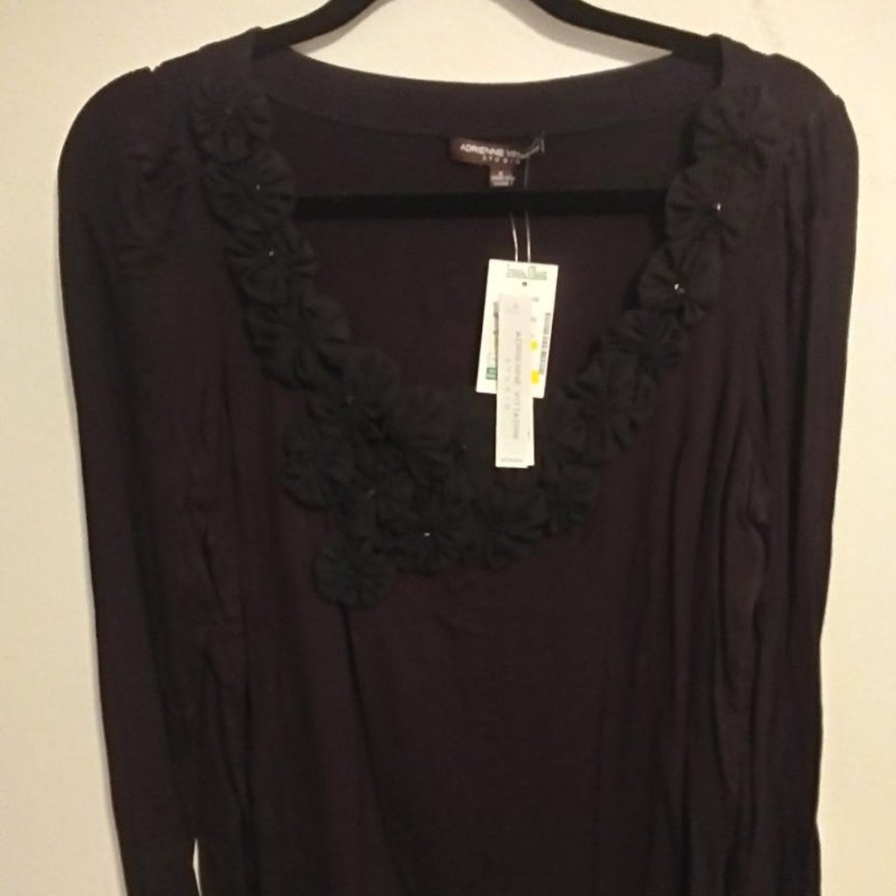 Adrienne Vittadini Studio Size X Studio Blouse NWT